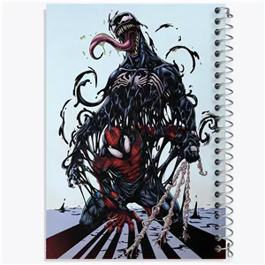 دفتر نقاشی 50 برگ خندالو طرح ونوم و مرد عنکبوتی