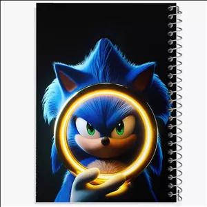 دفتر طراحی 50 برگ خندالو طرح سونیک (Sonic)
