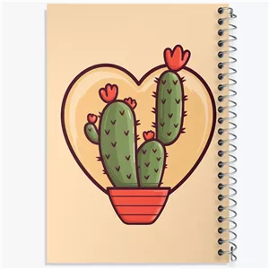 دفتر مشق 100 برگ خندالو طرح کاکتوس