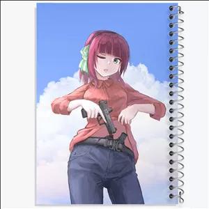 دفتر طراحی 50 برگ خندالو طرح یوری انیمه آنجل بیتس