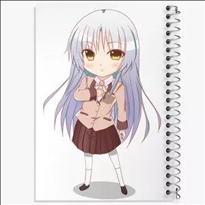 دفتر طراحی 100 برگ خندالو طرح کاناده انیمه آنجل بیتس