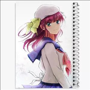 دفتر شطرنجی 100 برگ خندالو طرح یوری انیمه آنجل بیتس