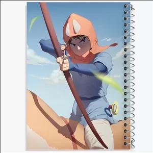 دفتر نقاشی 100 برگ خندالو طرح یاکورو و آشیتاکا انیمه پرنسس مونونوکه