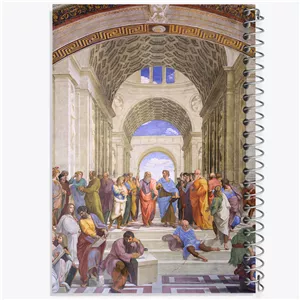 دفتر نقاشی 50 برگ خندالو طرح مدرسه آتن رافائل