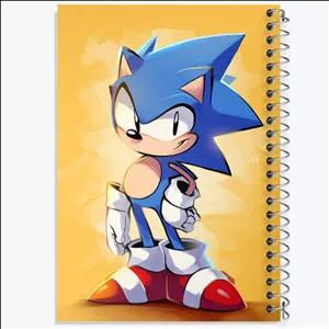 دفتر طراحی 100 برگ خندالو طرح سونیک (Sonic)