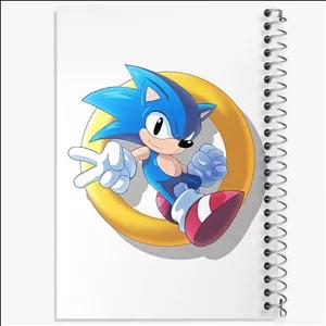 دفتر طراحی 100 برگ خندالو طرح سونیک (Sonic)