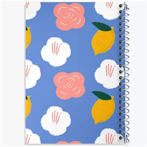 دفتر مشق 100 برگ خندالو طرح مینیمال بهار