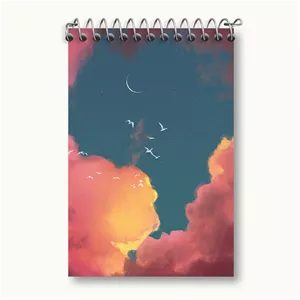 دفتر یادداشت خندالو طرح آسمان