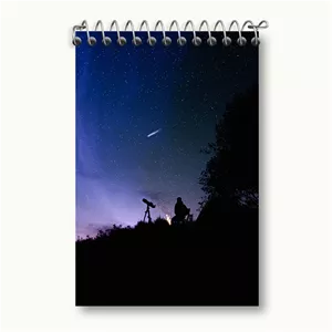 دفتر یادداشت خندالو طرح آسمان شب