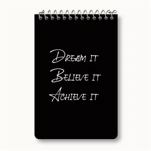 دفتر یادداشت خندالو طرح Dream It Believe It Achieve It