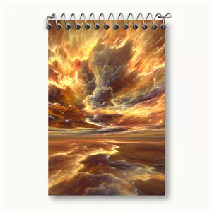 دفتر یادداشت خندالو طرح آسمان و دریا