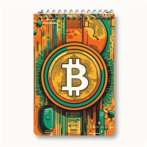 دفتر یادداشت خندالو طرح بیت کوین (Bitcoin)