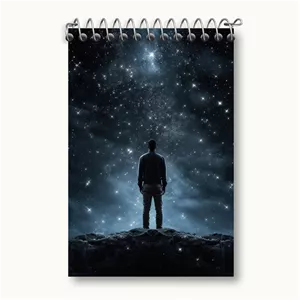 دفتر یادداشت خندالو طرح آسمان شب