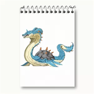 دفتر یادداشت خندالو طرح بازی شکارچی هیولا (Monster Hunter)