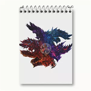دفتر یادداشت خندالو طرح بازی شکارچی هیولا (Monster Hunter)