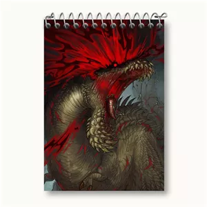 دفتر یادداشت خندالو طرح بازی شکارچی هیولا (Monster Hunter)