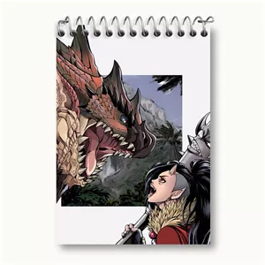 دفتر یادداشت خندالو طرح بازی شکارچی هیولا (Monster Hunter)