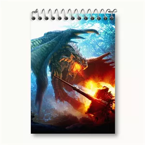 دفتر یادداشت خندالو طرح بازی شکارچی هیولا (Monster Hunter)