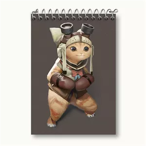 دفتر یادداشت خندالو طرح بازی شکارچی هیولا (Monster Hunter)