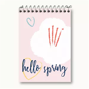 دفتر یادداشت خندالو طرح مینیمال بهار