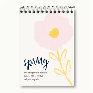دفتر یادداشت خندالو طرح مینیمال بهار