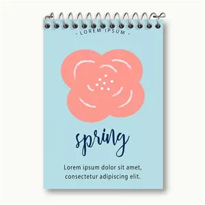 دفتر یادداشت خندالو طرح مینیمال بهار