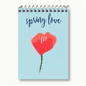 دفتر یادداشت خندالو طرح مینیمال بهار