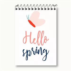 دفتر یادداشت خندالو طرح مینیمال بهار