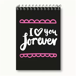 دفتر یادداشت خندالو طرح I Love You Forever