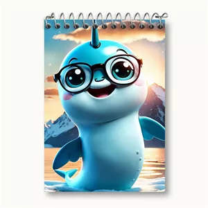 دفتر یادداشت خندالو طرح دلفین بامزه