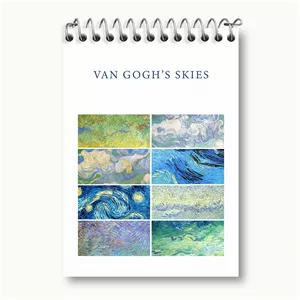 دفتر یادداشت خندالو طرح آسمان های ونسان ونگوگ