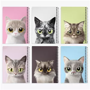 دفتر نت موسیقی 50 برگ خندالو طرح گربه (Cat)