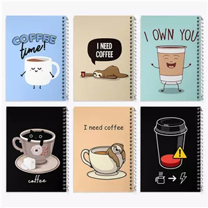 دفتر لیست خرید 100 برگ خندالو طرح قهوه (Coffee)