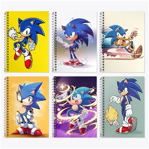 دفتر زبان سه خط 50 برگ خندالو طرح سونیک (Sonic)