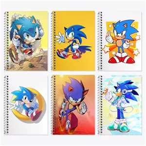 دفتر زبان دو خط 50 برگ خندالو طرح سونیک (Sonic)
