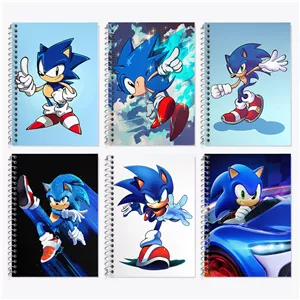 دفتر زبان دو خط 50 برگ خندالو طرح سونیک (Sonic)