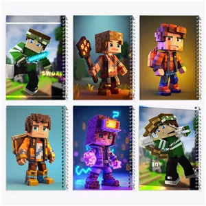 دفتر لیست خرید 50 برگ خندالو طرح ماینکرفت (Minecraft)