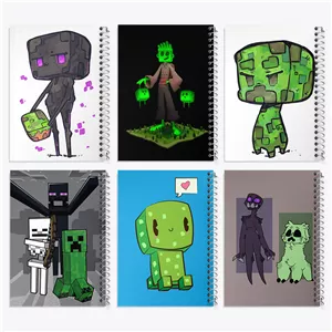 دفتر لیست خرید 50 برگ خندالو طرح ماینکرفت (Minecraft)