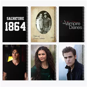 دفتر لیست خرید 100 برگ خندالو طرح خاطرات خون آشام (The Vampire Diaries)