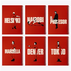 دفتر لیست خرید 50 برگ خندالو طرح خانه ی کاغذی (Money Heist)