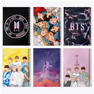 دفتر طراحی 50 برگ خندالو طرح بی تی اس (BTS)