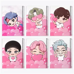 دفتر طراحی 50 برگ خندالو طرح بی تی اس (BTS)