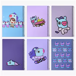 دفتر لیست خرید 50 برگ خندالو طرح مانگ BT21