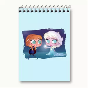دفتر یادداشت خندالو طرح السا و آنا انیمیشن فروزن Frozen