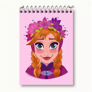 دفتر یادداشت خندالو طرح السا و آنا انیمیشن فروزن Frozen