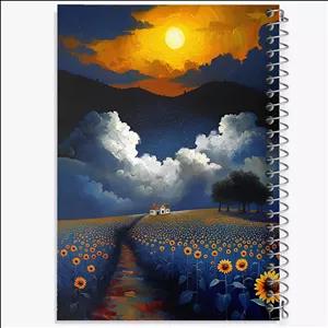 دفتر نقاشی 50 برگ خندالو طرح مزرعه آفتابگردان