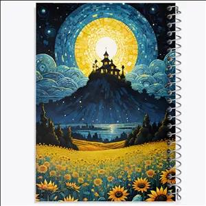 دفتر نقاشی 50 برگ خندالو طرح مزرعه آفتابگردان