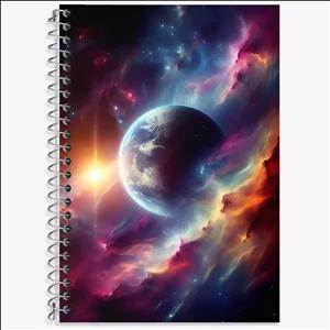 دفتر لغت 100 برگ خندالو طرح کهکشان (galaxy)