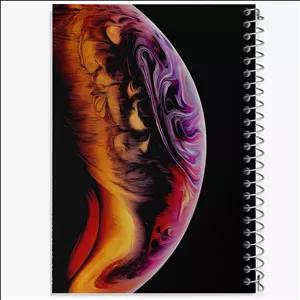 دفتر طراحی 100 برگ خندالو طرح کهکشان (galaxy)