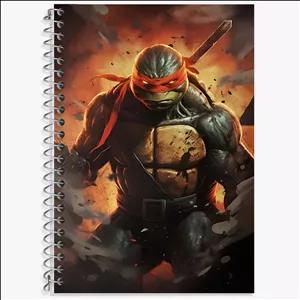 دفتر زبان دو خط 100 برگ خندالو طرح لاکپشت های نینجا